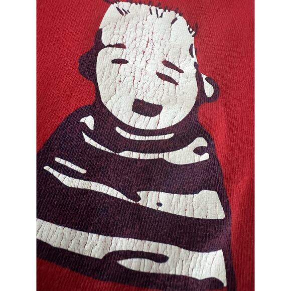 VINTAGE Weezer Rock Band Red Shirt Size LARGE - Picture 8 of 12